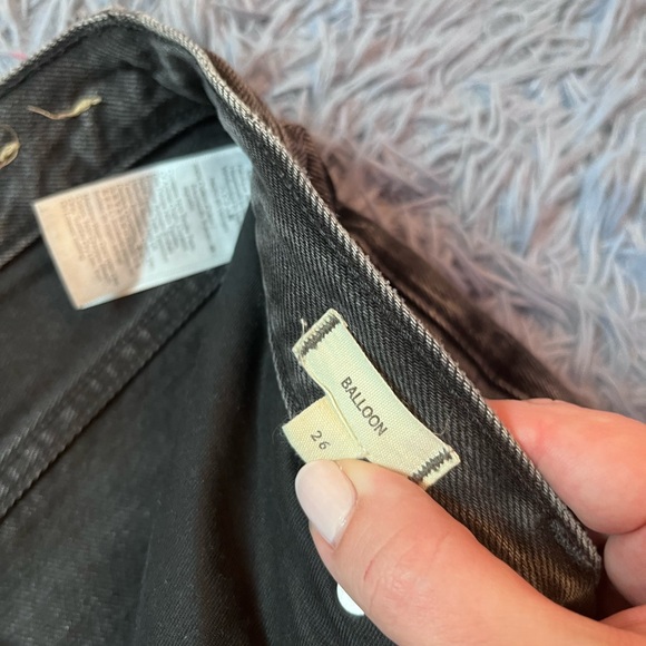 Madewell Gray Balloon Jeans Size 26 - Picture 3 of 7